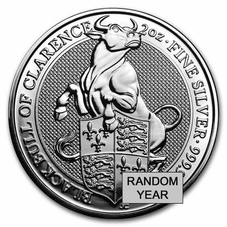 2 oz Silver Queen's Beasts BU (Random)