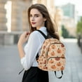 thumbnail image 6 of FORMRS Mini Backpack Purse for Women Travel Daypack Casual Shoulder Bag, Colorful Halloween Pumpkin Pattern, 6 of 7