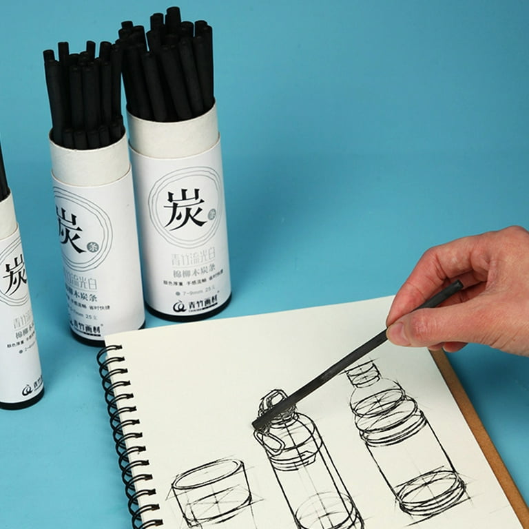 25PCS Vine Charcoal Sticks Charcoal Pencils Sketching Drawing Art Supplies  for DIY Student Hobbyist Beginner Artist - AliExpress