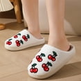 thumbnail image 5 of Leozcaa Women Home Slippers Flower Indoor Outdoor Warm Soft Bedroom Shoes Fuzzy Non Slip House Slippers, 5 of 7