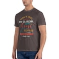 thumbnail image 4 of Dont Mess With-Me My Grandma Is Crazy Men'S Basic Short Sleeve T-Shirt Coffee Small, 4 of 5