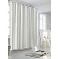thumbnail image 3 of Shower Curtains for Bathroom-60"x72", Sage Green Striped on White Art Waterproof Bath Curtain Grommet Shower Curtain Set with Hooks, Minimalist Modern Texture Washable Bath Accessories, 3 of 6