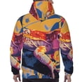 thumbnail image 7 of Haiem Colorful Gecko Jungle Art Patterned Men's Hoodie with Kangaroo Pocket - Ideal Pullover Sweatshirt for Daily Wear, Travel, and Home-4X-Large, 7 of 7