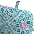 thumbnail image 5 of Jordan Manufacturing 45" x 22" Medlo Island Multicolor Geometric Rectangular Outdoor Chair Cushion with Ties and Hanger Loop, 5 of 12
