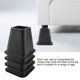 thumbnail image 1 of Black Furniture Raisers Set Of 4 For Bed Silla Mesa De Escritorio, Elevadores De Diseño 'Elephant Feet' Aumentan El Espacio De Almacenamiento, Elevan Sillas Y Sofás Para, 1 of 7