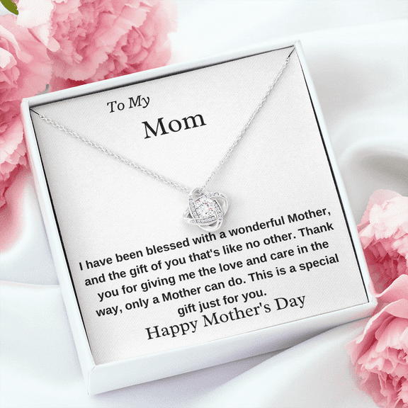 To My Mom A Wonderful Mother Necklace Mother's Day Gift