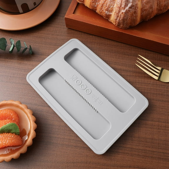 AURARMLET Dustproof Grey Silicone Toaster Lid Moisture Resistant for Home 1Pack