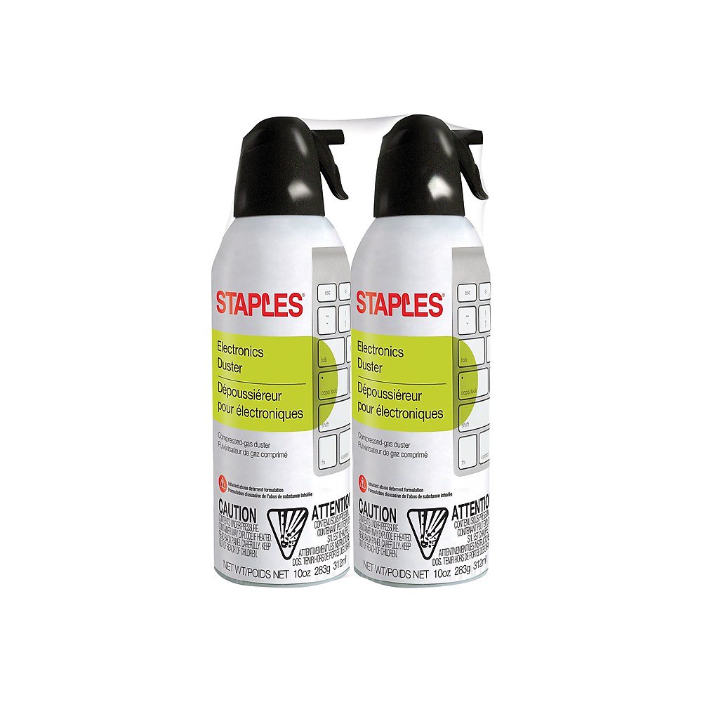 Staples Electronics Duster 10oz. 2 pack(SPL10ENFR2) 712332 Walmart