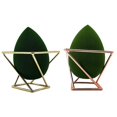 thumbnail image 2 of Soporte de esponja de maquillaje de metal, soporte de secado de esponja geométrica 3d, polvo de huevo de belleza, oro rosa, 11 Feliz Sencillez, 2 of 5
