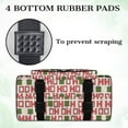 thumbnail image 7 of ZIATUBLE Christmas Santa Claus Portable Cover Tote Bag Universal Sewing Machine Supplies Organizer with 4 Bottom Rubber Pads Portable Sewing Machine Handbag Organizer with Zipper, 7 of 7