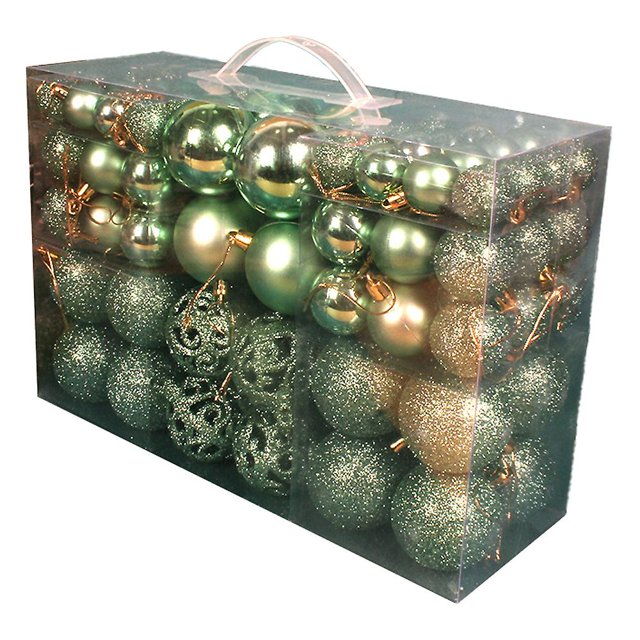 Conjunto de adornos de bolas de Navidad, decoraciones estacionales de árbol de Navidad para decoración para fiesta de boda navideña