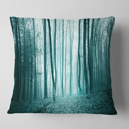 Design Art Designart Turquoise Colored Magic Forest Modern