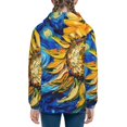 thumbnail image 6 of Sikiie vintage Starry Sunflower Zip Up Hoodie Teenage, hoodies for Teenage, Zipper Sweatshirt Jacket for Daily, Traveling-Small, 6 of 6