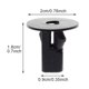 thumbnail image 5 of Scienceny Ojal de plástico para automóvil de 50 piezas, tornillo reemplazable desmontable, sujetador de parachoques de montaje, tornillos de Vehículos, repuestos y accesorios Mis, 5 of 6