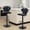 Black, variant on Daluvenix Bar Stools with Back Sets of 4 ,Modern Barstools Adjustable Faux Leather Upholstered Swivel Bar Stools, Counter Height Bar Chairs with Back for Kitchen Island,Blue