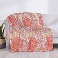 thumbnail image 3 of Yiaed Corals Print Blanket Throw Blanket Soft Cozy Flannel Blanket for Home Bed Sofa Couch Chair-50"x40", 3 of 6