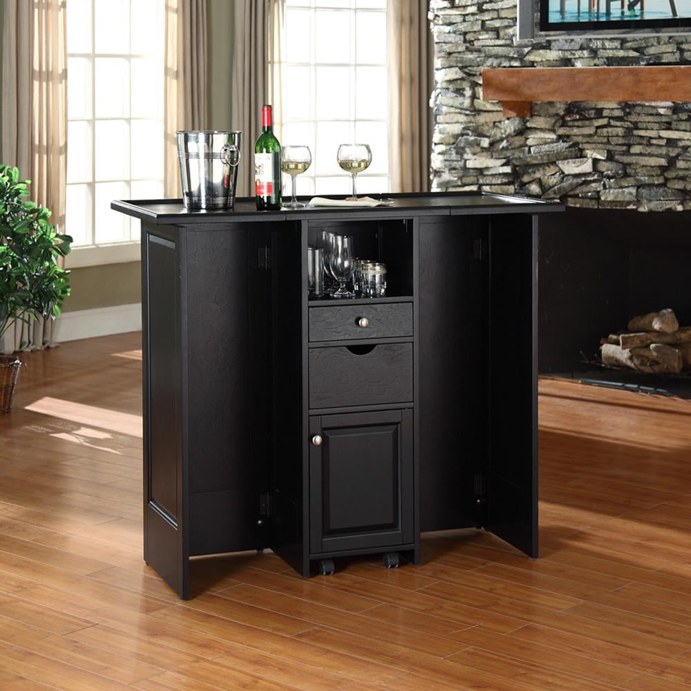 Mobile Folding Bar-Finish:Black - Walmart.com