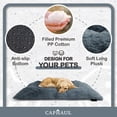 thumbnail image 2 of CAPHAUS 35/43 Inch Deluxe Plush Crate Pet Bed, Shaggy Pillow Dog Bed, with Anti-Slip Bottom, Washable, Anti-Anxiety Fluffy and Soft Kennel Pad for Small/Medium/Large Dogs in Pink, Dark Gray, Black, 2 of 9