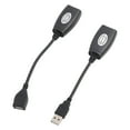 thumbnail image 1 of Ccdes Tihebeyan Adaptador de extensi?§?n, USB2.0 RJ45 Adaptador de extensi?§?n sobre Cat5 / RJ45 / Cat6 Ethernet USB Kit de extensi?§?n /, 1 of 8