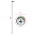 thumbnail image 4 of Stainless Steel Soil Thermometer Long Probe Temperature Gauge Indoor Meter Planting Meter Test Sensor Composting Garden Accessories, 4 of 8