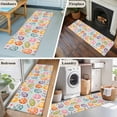 thumbnail image 5 of 2'x6' Rug Runners for Hallways Kitchen, Easter Eggs Non Slip Entryway Beside Floor Carpet Runner, Colorful Eggs Spring Flowers Leaves Rustic Blue Laundry Room Bedroom Throw Rugs Mat for Family Pet, 5 of 8