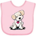 thumbnail image 3 of Inktastic Cream Doodle Pup Boys or Girls Baby Bib, 3 of 4