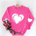 thumbnail image 5 of Valentines Women Shirts Love Heart Graphic Long Sleeve Funny Sweater Shirt Pullover Tops Festival Red Sweatshirts, 5 of 9