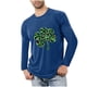 thumbnail image 1 of Blusas y camisas de manga larga con cuello redondo para hombre, deportivas, fitness, hogar, pijamas navideños estampados, camiseta de manga larga con cuello redondo, blusa de poliéster para hombre, 1 of 3