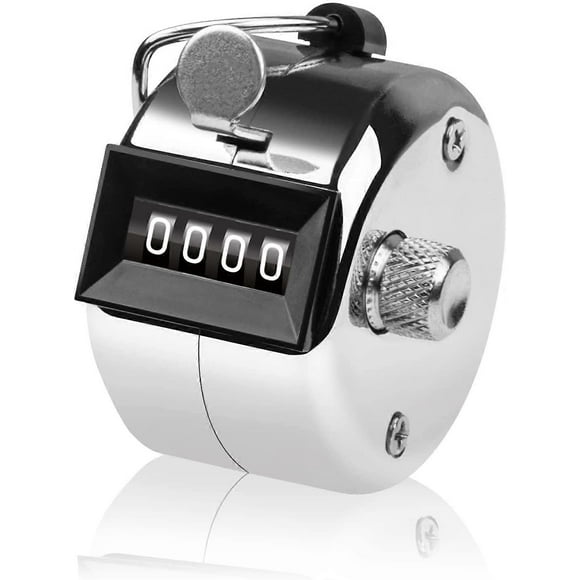 Click Counter 4 Digits - Metal Manual Counter - Clicker for Counting, Marking Golf