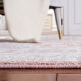 thumbnail image 4 of SAFAVIEH Blair Gerald Traditional Machine Washable Area Rug, 6'7" x 6'7" Round, Rose/Grey, 4 of 8