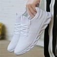 thumbnail image 6 of BUBUDENG Womens Slip-on Sneakers Athletic Walking Sneakers Lightweight Casual Running Gym Shoes Size 9.5 White, 6 of 8