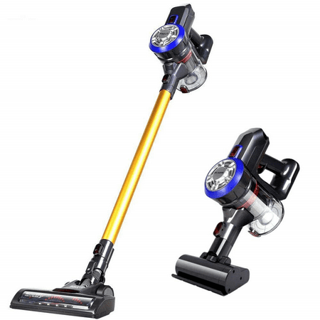 Interchangeable Roller Brush Design, D18 2-in1 Lightweight Handheld Stick Vacuum Cleaner Cordless Vac Bagless Strong Suction