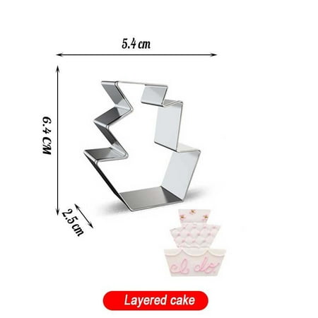 

Cake Cookie Cutter Summer Ice Cream Wedding Party Stainless Steel Biscuit Knife Baking Fruit Cut Ki