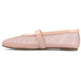 thumbnail image 3 of Journee Womens Casha Mesh Slip On Square Toe Dress Flats, 3 of 10