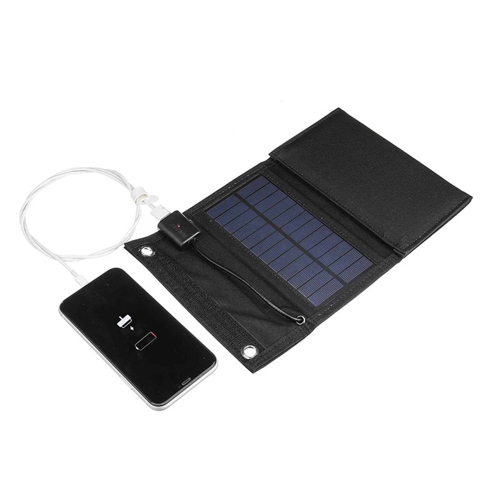 YAHHU 20W Portable Solar Panel Foldable Bag Charger 5V USB Output IP65 Waterproof Power Bank for Camping, RV, and Outdoor Off-Grid Use (8.26 inches / 21 cm)