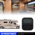 thumbnail image 3 of RV Window, Anti Oxidation Trailer Window Rounded Corner Waterproof Sealed Pull Lift Opening with Clamp Ring for Construction Vehicle, 3 of 7