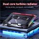 thumbnail image 5 of Tholdsy Enfriador de computadora portátil para juegos, soporte ajustable para 6 ventiladores, enfriador silencioso para Gamer, soporte Teléfono y Comunicación Negro+Rojo, 5 of 6