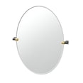 thumbnail image 3 of Gatco A-Line 32" Frameless Oval Mirror, Brass/Matte Black, 3 of 3