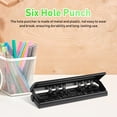 thumbnail image 2 of Shisuyan Adjustable Hole Distance Hole Puncher Black Metal 1 Set, 2 of 8