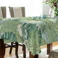 thumbnail image 3 of Tropical Palm Leaves Rectangle Tablecloth, Dust Proof Anti Wrinkle Wipeable Table Cloth Tabletop foration of Dinner Kitchen Wedding Holiday Party 54"x72" Decor Gift, 3 of 7