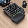 thumbnail image 3 of MERIGLARE Gaming Keyboard -Handed Color Backlit Small 35-Key USB PC Supplies for Laptop, 3 of 9
