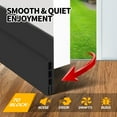 thumbnail image 2 of propuri Door Draft Stopper Insulator Door Sweep Weather Stripping Noise Stopper,2 Pack Black, 2 of 6