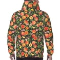 thumbnail image 7 of Lsque Fruits Peach Pattern Casual Men's Hoodie,Hooded Sweatshirt with Kangaroo Pocket,Pullover Hoodie-X-Large, 7 of 7