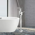 thumbnail image 2 of Vanity Art Single Handle Floor Mounted Tub Filler Trim with Hand Shower, 2 of 5