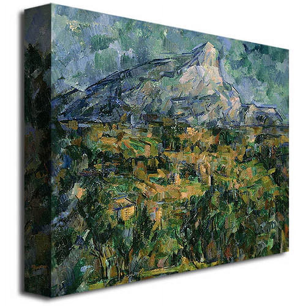 Trademark Fine Art "Mont Sainte-Victoire" Canvas Wall Art by Paul Cezanne