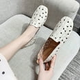 thumbnail image 4 of Sngxgn Women's Slip on Shoes Comfortable Flats Shoes Dress Shoes Work Casual Flats(Beige,40), 4 of 6