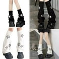 thumbnail image 2 of TINYSOME Leg Warmers Women Girls Japanese Style Lolitas Leg Warmer Star Knit Long Socks, 2 of 17