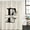 Black, variant on Letter F Waterproof Shower Curtain, Stall 36"x72" Washable Polyester Fabric Shower Curtains for Bathroom, Monogram Words Decorative Bathtub Curtain Sets with Hooks