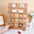 thumbnail image 3 of 5 Tier Earring Card Display Stands Wooden Jewelry Display Stand Rack Removable Shelves Rack Earring Display Holder for Displaying Selling Bookmarks Stickers Jewelry Keychains11.6x5.5x14.9Inch Brown, 3 of 9