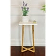 thumbnail image 6 of Eccostyle Solid Bamboo Frame Square Plant Stand - White, 6 of 6